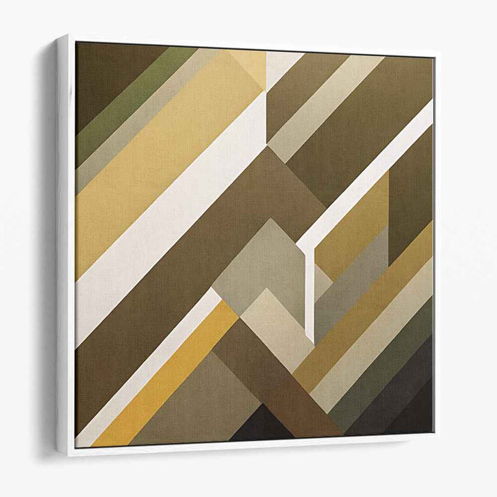 Brown Geometric Abstract #019