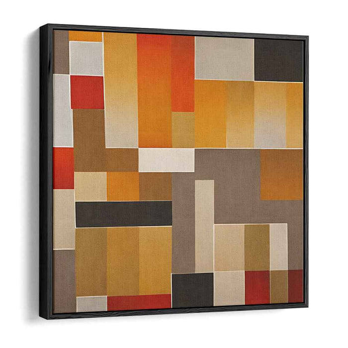 Brown Geometric Abstract #024