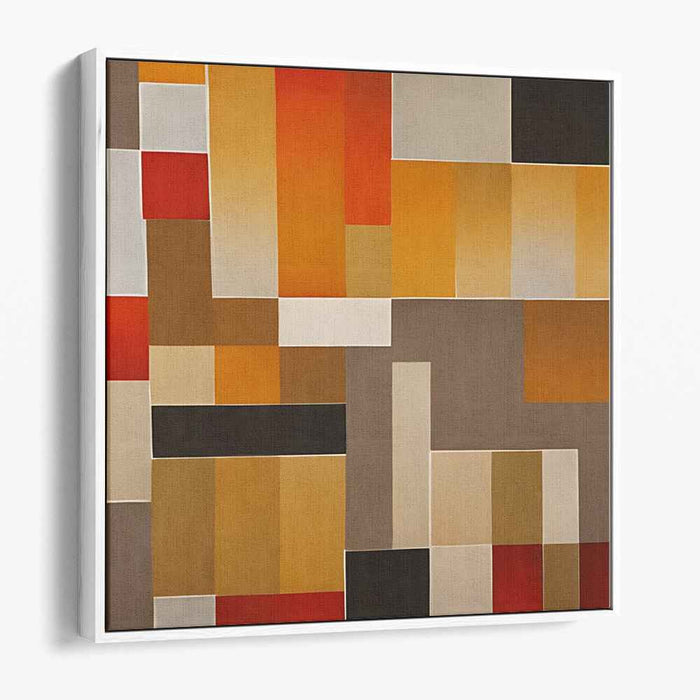 Brown Geometric Abstract #024