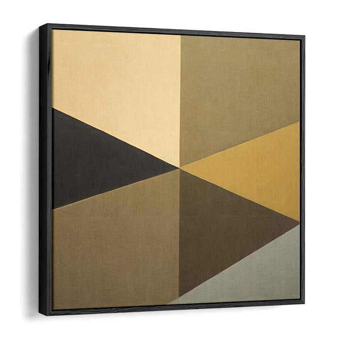 Abstract Geometric Prism Harmony: Modern Minimalist Triangular Canvas Art Print