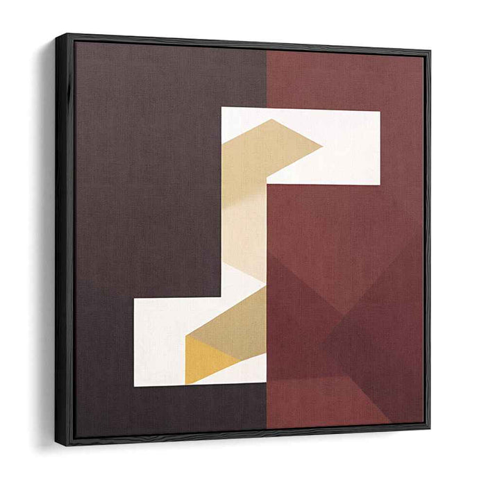 Crushed Crimson Canvas: Abstract Maroon and White Canvas Art