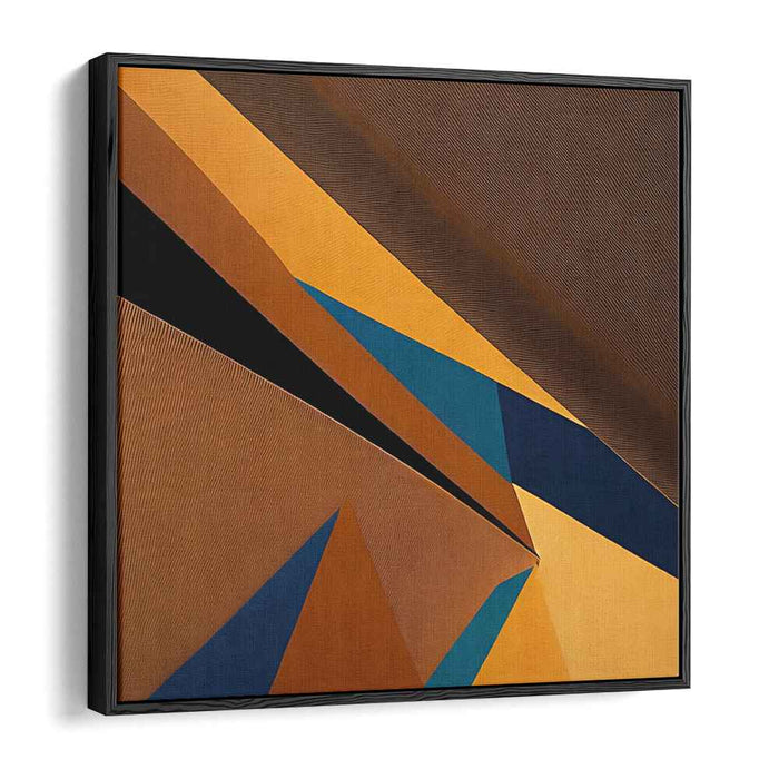 Brown Geometric Abstract #033
