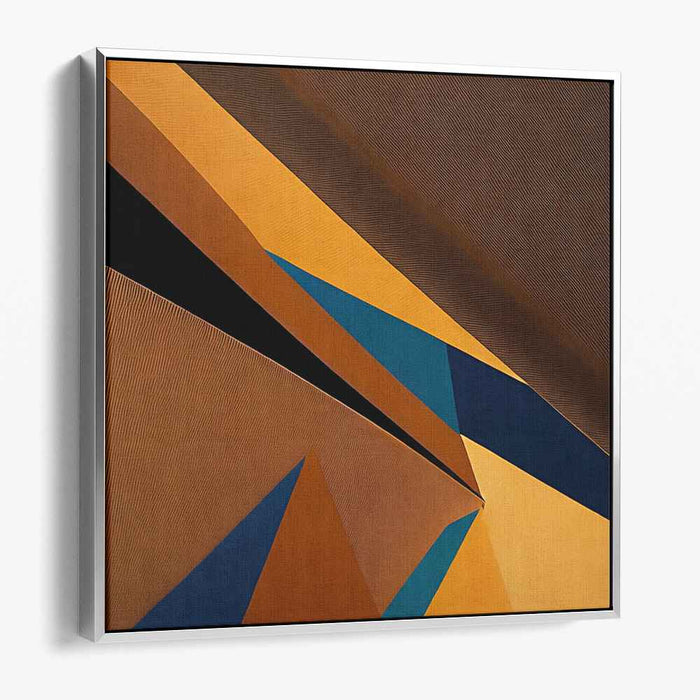 Brown Geometric Abstract #033