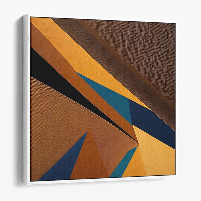 Brown Geometric Abstract #033