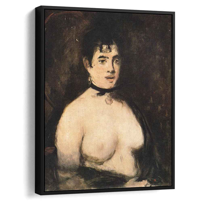 Brunette with bare breasts (1872) by Edouard Manet