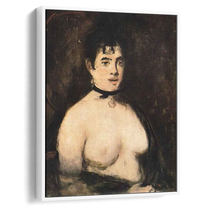 Brunette with bare breasts (1872) by Edouard Manet