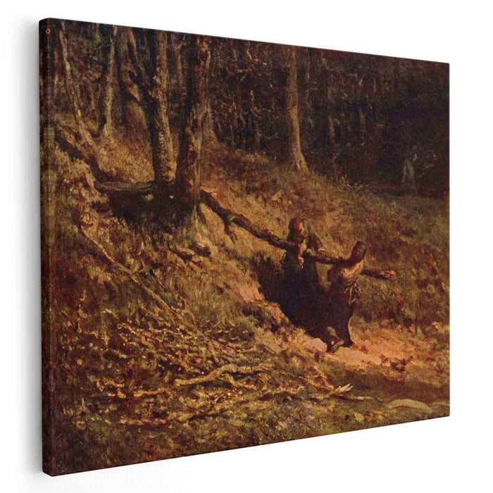 Brushwood collectors by Jean-Francois Millet