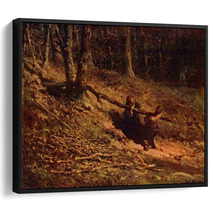 Brushwood collectors by Jean-Francois Millet