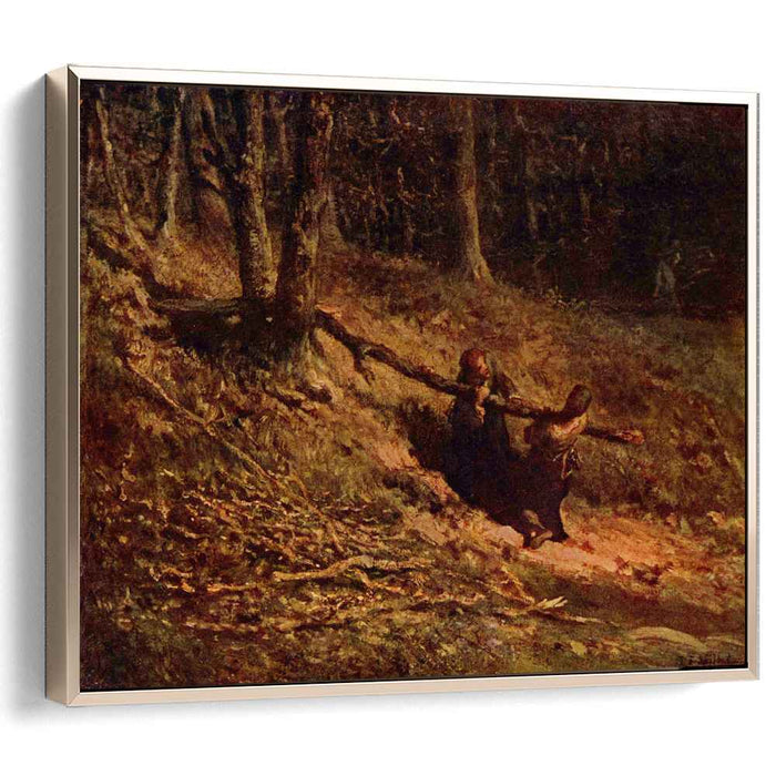 Brushwood collectors by Jean-Francois Millet