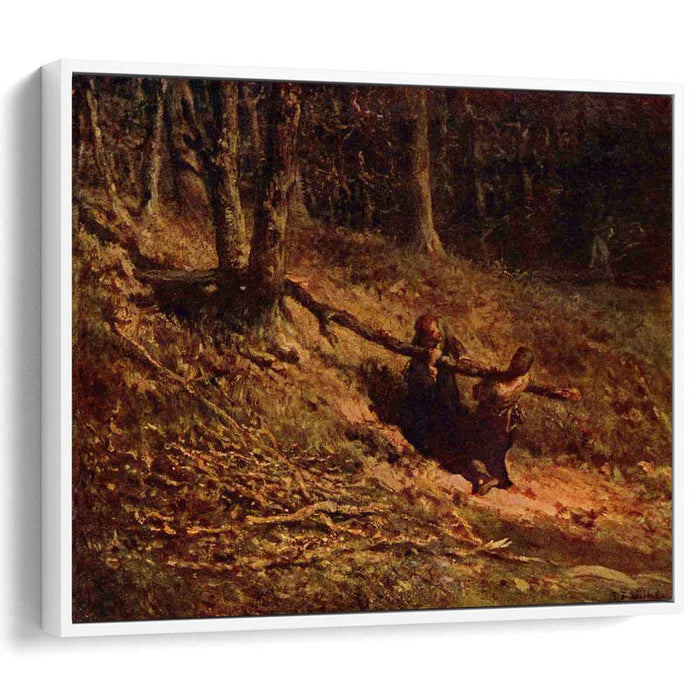 Brushwood collectors by Jean-Francois Millet