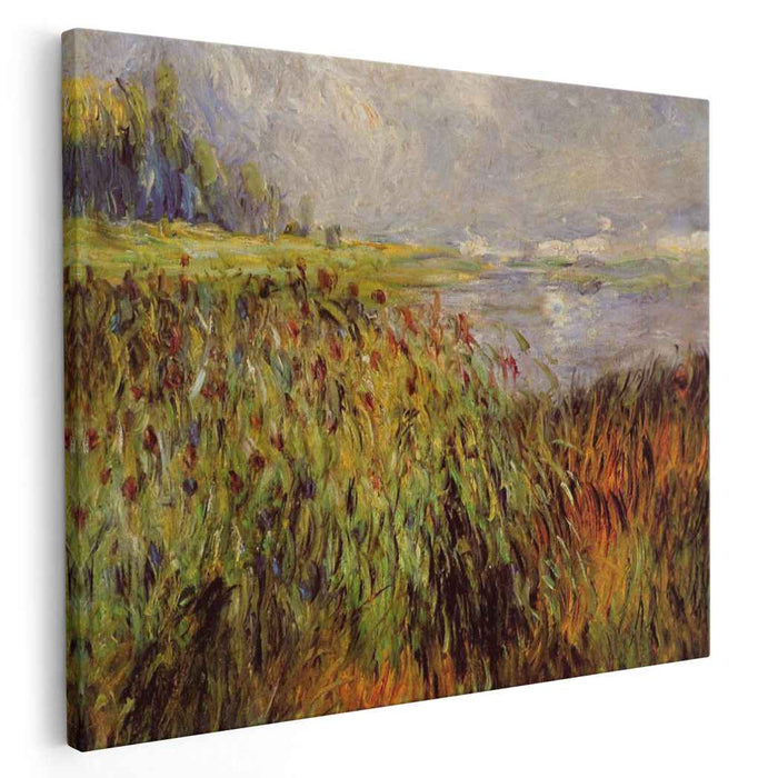 Bulrushes on the Banks of the Seine (1874) by Pierre-Auguste Renoir