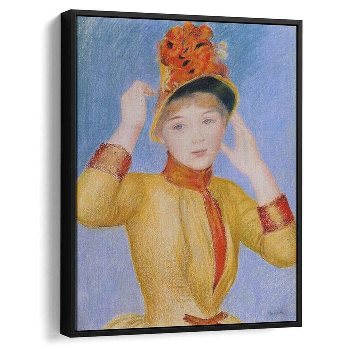 Bust of a Woman (Yellow Dress) (1883) by Pierre-Auguste Renoir