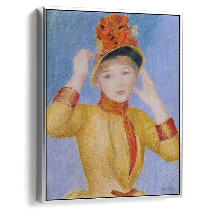 Bust of a Woman (Yellow Dress) (1883) by Pierre-Auguste Renoir