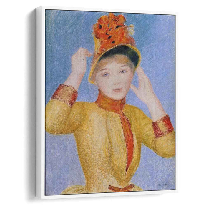 Bust of a Woman (Yellow Dress) (1883) by Pierre-Auguste Renoir