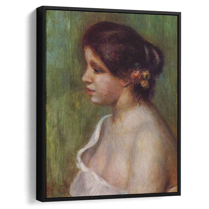 Bust of a Young Woman with Flowered Ear (1898) by Pierre-Auguste Renoir