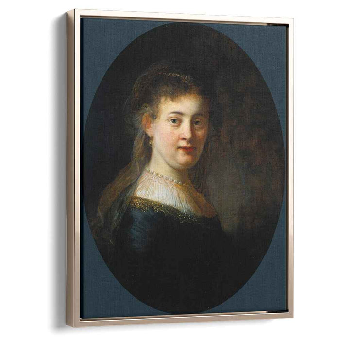 Bust of Young Woman (probably Saskia van Uylenburgh) (1633) by Rembrandt