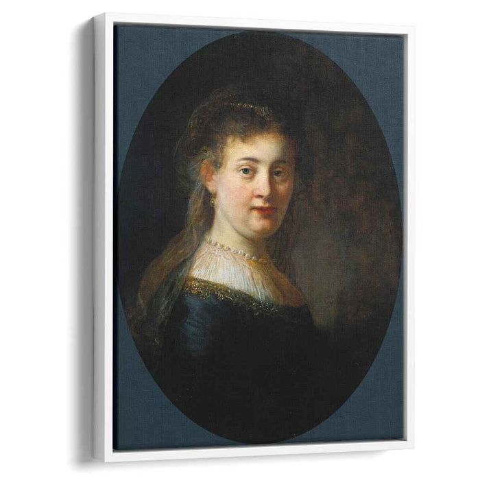 Bust of Young Woman (probably Saskia van Uylenburgh) (1633) by Rembrandt