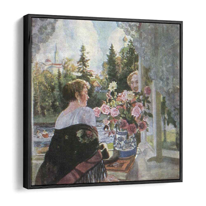 By Window (1921) by Boris Kustodiev