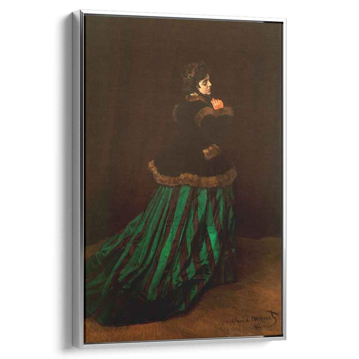 Camille (also known as The Woman in a Green Dress) by Claude Monet - Canvas Artwork Kanvah Camille (also known as The Woman in a Green Dress) by Claude Monet - Canvas Artwork Kanvah