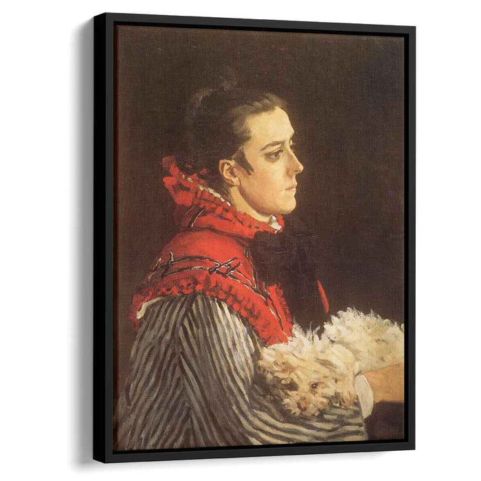 Camille with a Small Dog (1866) by Claude Monet