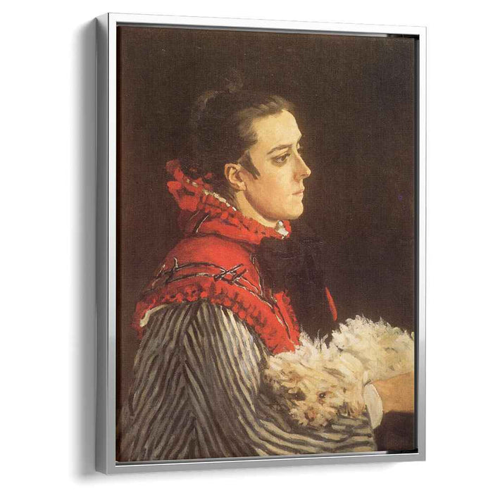 Camille with a Small Dog (1866) by Claude Monet