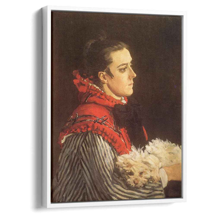 Camille with a Small Dog (1866) by Claude Monet