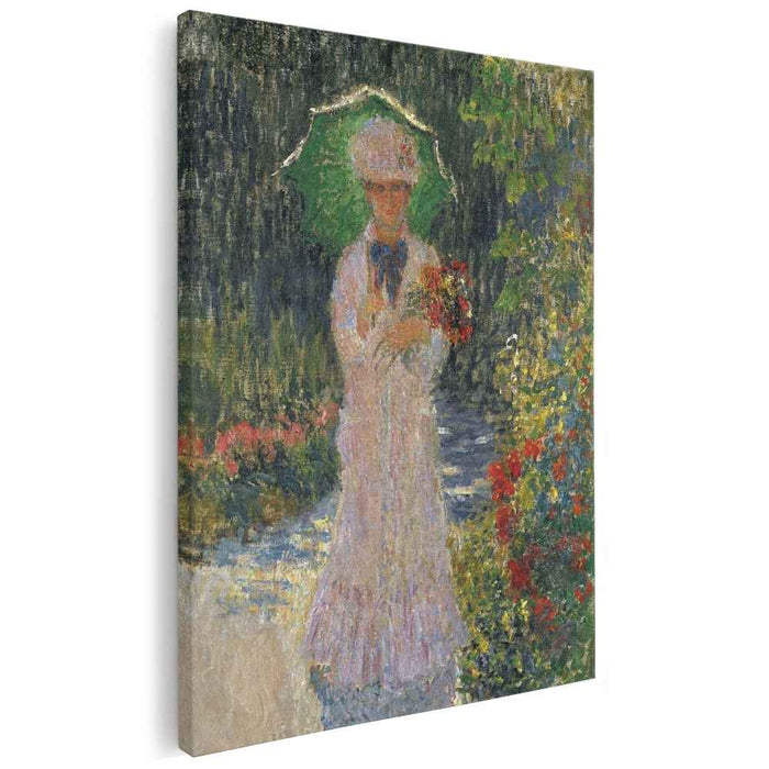 Camille with Green Parasol (1876) by Claude Monet