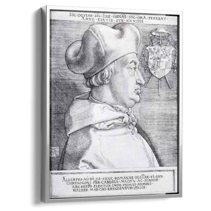 Cardinal Albrecht Of Brandenburg (1523) by Albrecht Durer