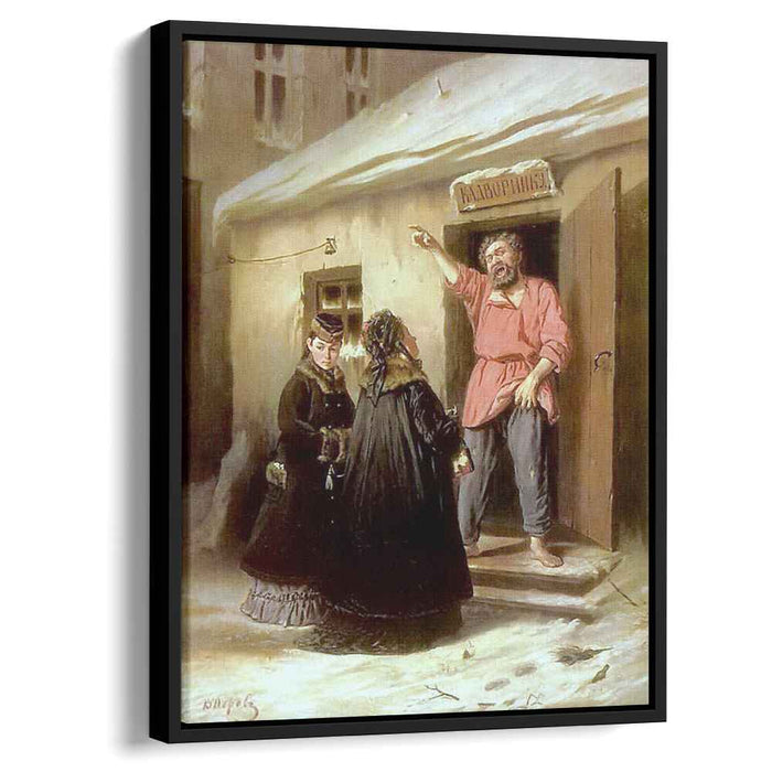 Caretaker-Letting-an-Apartment-to-a-Lady (1878) by Vasily Perov