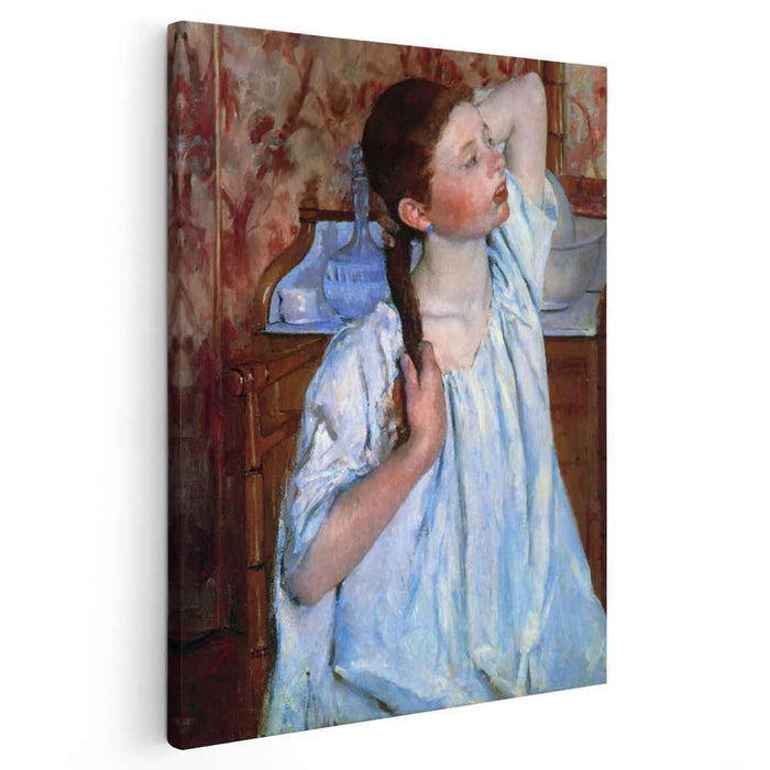 Girl Arranging Her Hair (1886) by Mary Cassatt