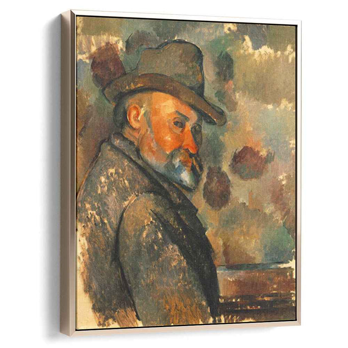 Self-Portrait in a Felt Hat (1894) by Paul Cezanne
