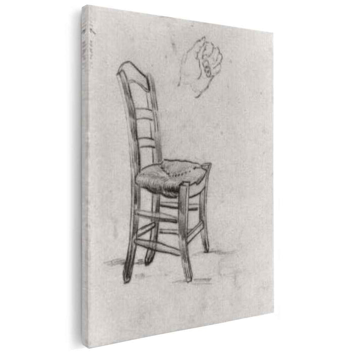 Chair and Sketch of a Hand (1890) by Vincent van Gogh