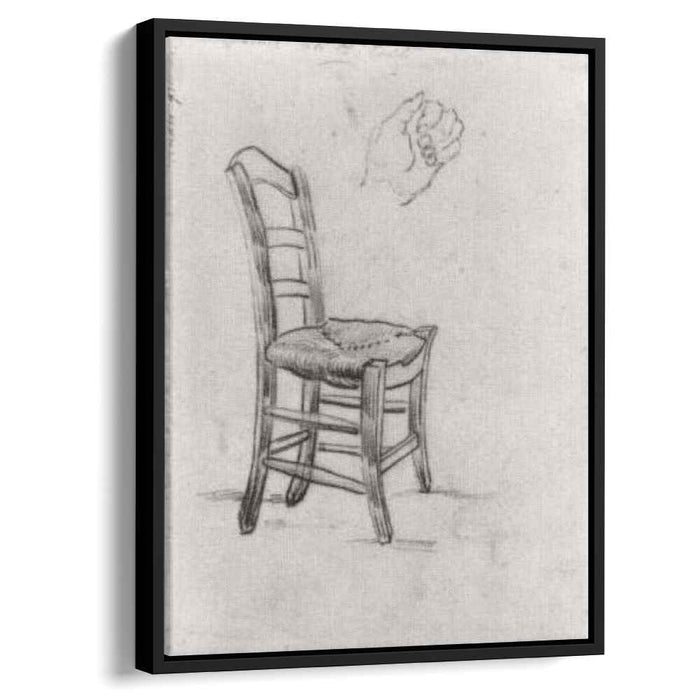 Chair and Sketch of a Hand (1890) by Vincent van Gogh