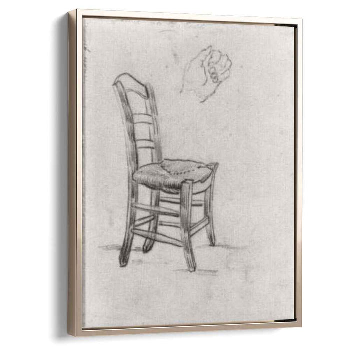Chair and Sketch of a Hand (1890) by Vincent van Gogh