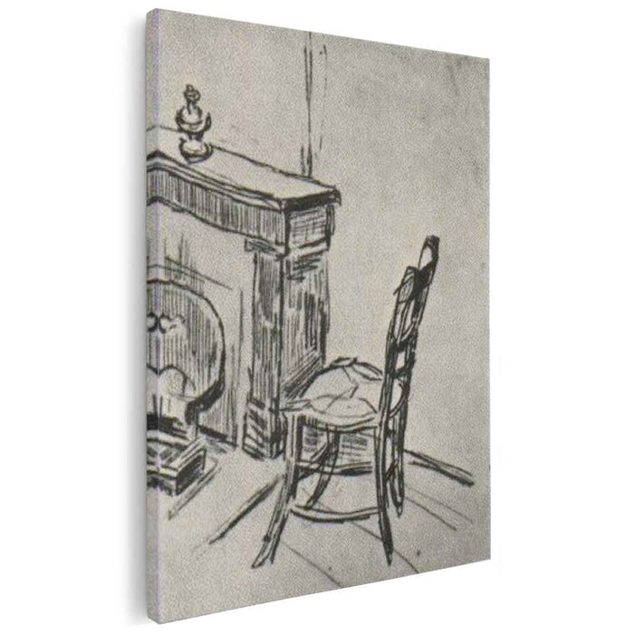 Chair near the Stove (1890) by Vincent van Gogh