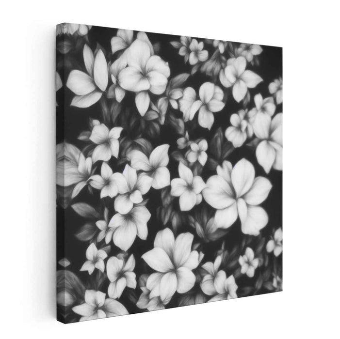 Tranquil Petal Reverie: Serene Floral Canvas Art