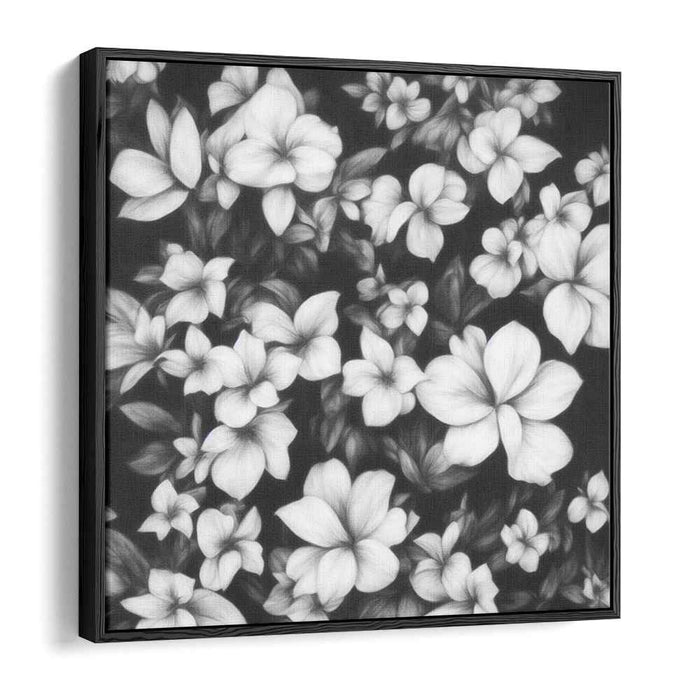 Tranquil Petal Reverie: Serene Floral Canvas Art