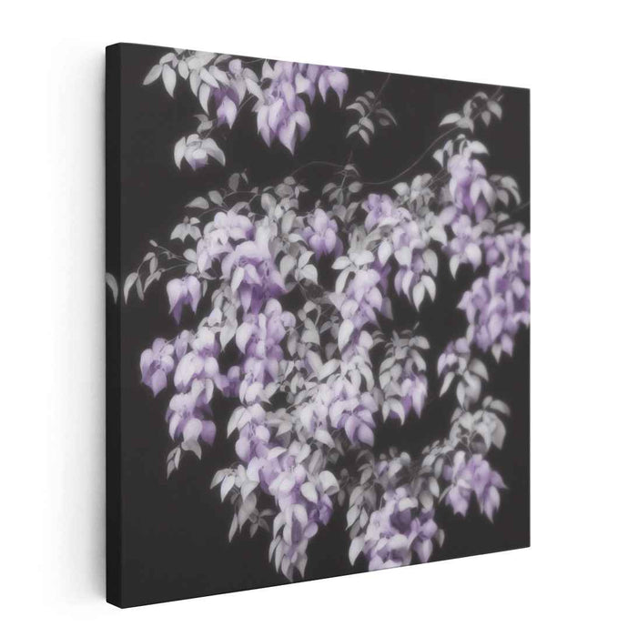 Lavender Dream Petals: Serene Purple Floral Canvas Art