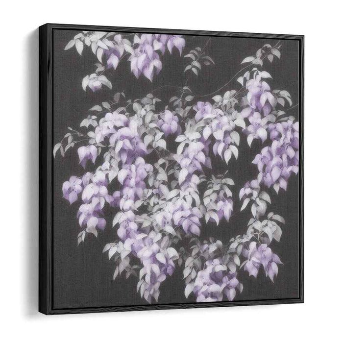 Lavender Dream Petals: Serene Purple Floral Canvas Art