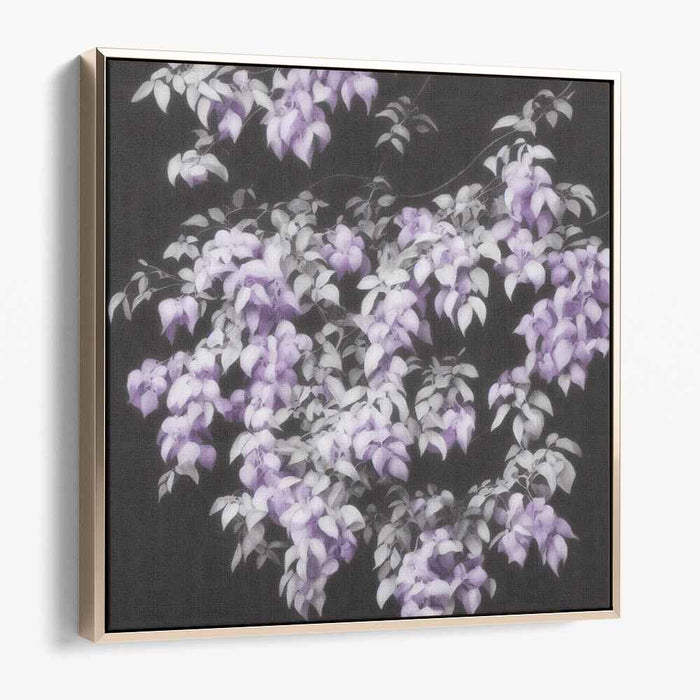 Lavender Dream Petals: Serene Purple Floral Canvas Art