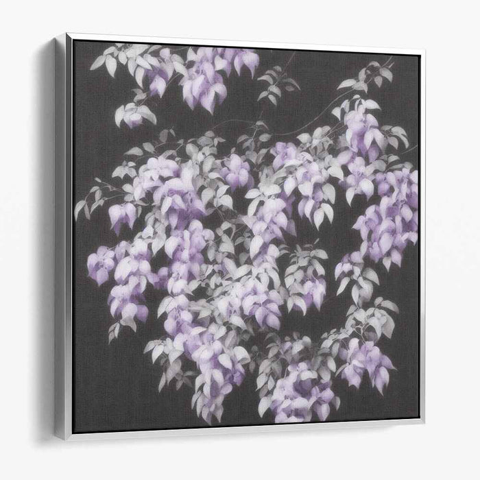 Lavender Dream Petals: Serene Purple Floral Canvas Art