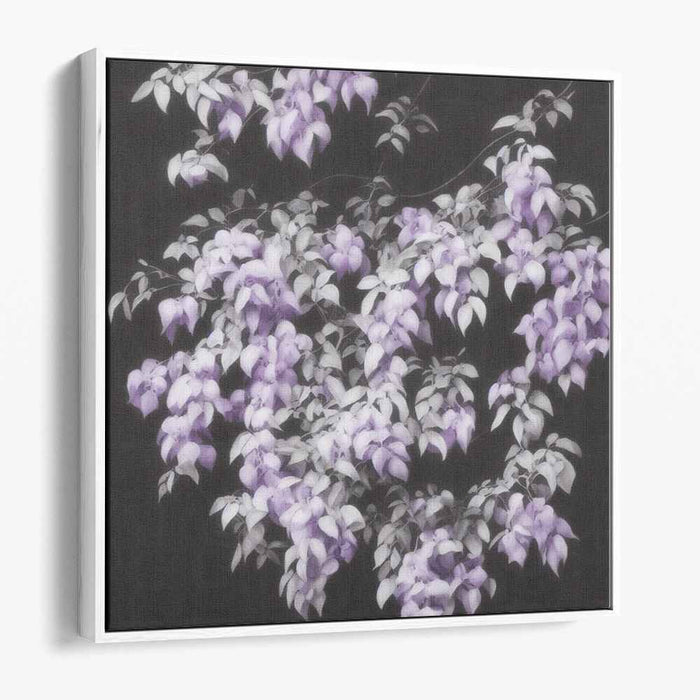 Lavender Dream Petals: Serene Purple Floral Canvas Art
