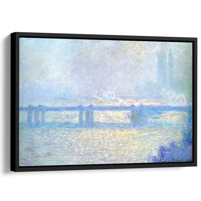 Charing Cross Bridge, Overcast Weather by Claude Monet