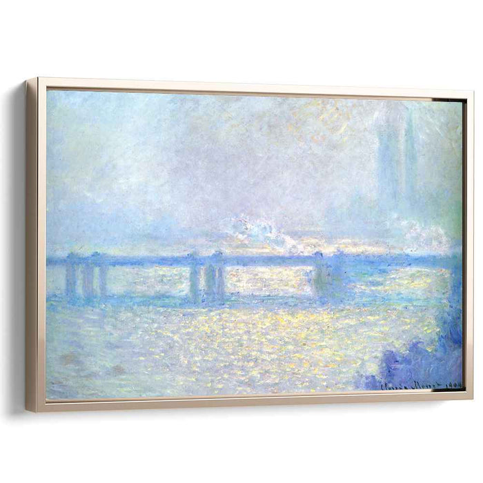 Charing Cross Bridge, Overcast Weather by Claude Monet