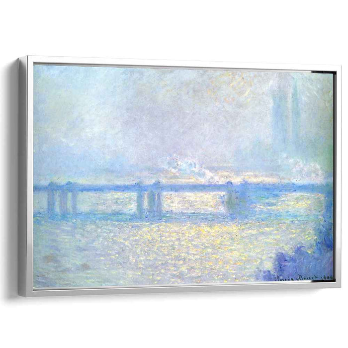 Charing Cross Bridge, Overcast Weather by Claude Monet