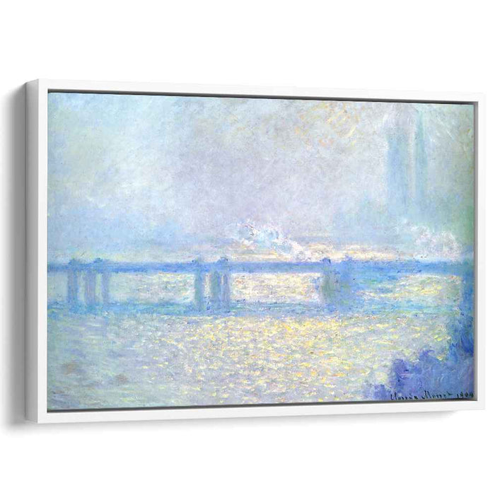 Charing Cross Bridge, Overcast Weather by Claude Monet