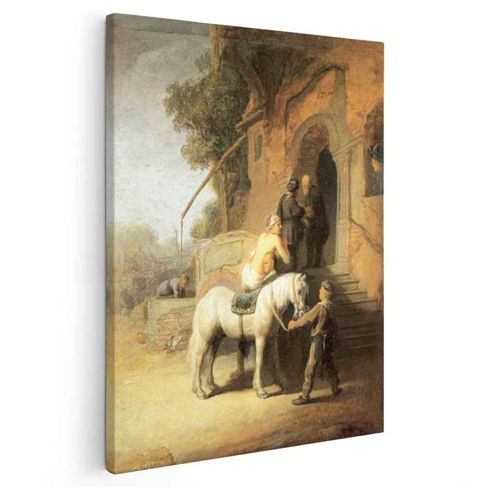 Charitable Samaritan (also known as The Good Samaritan) (1638) by Rembrandt