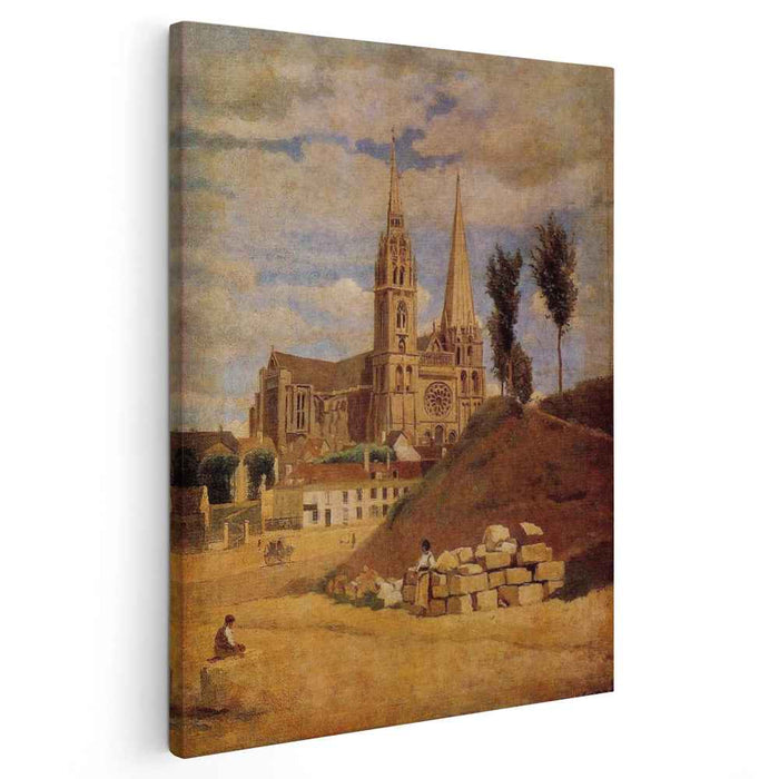 Chartres Cathedral (1830) by Camille Corot