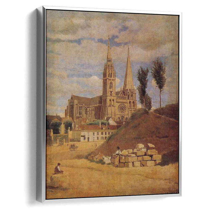 Chartres Cathedral (1830) by Camille Corot