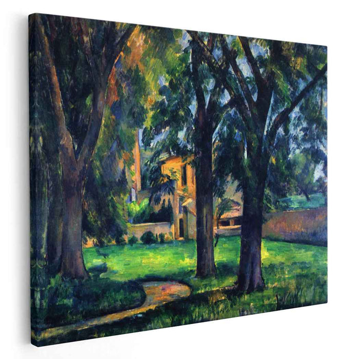 Chestnut Tree and Farm (1885) by Paul Cezanne